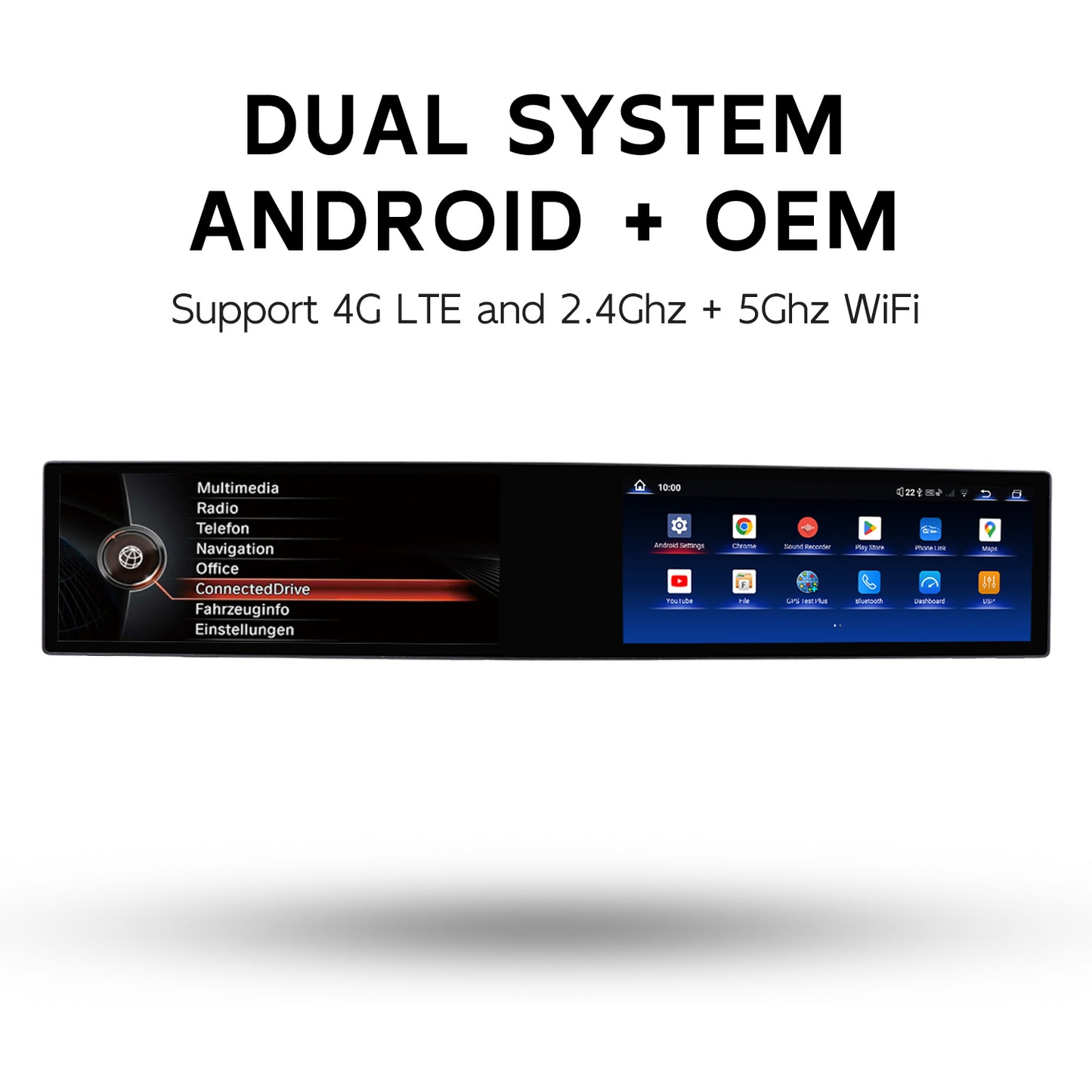 21 Inch Dual Screen 8Core Android Car Stereo Wireless CarPlay for BMW X5 E70 XE E71 CCC CIC