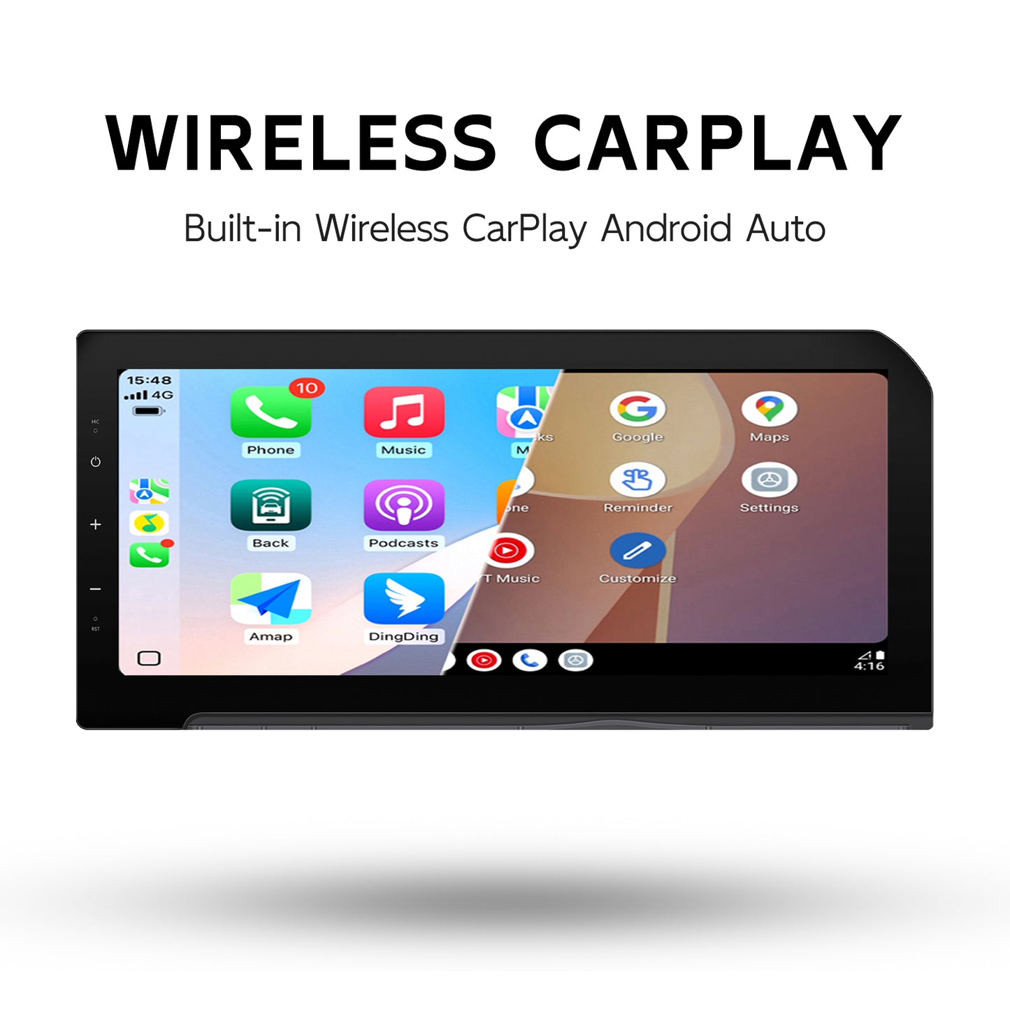 12.3" Android Car Stereo for Land Cruiser Prado LC250 2024 2025 2026 Wireless CarPlay 8Core DSP GPS Car Radio