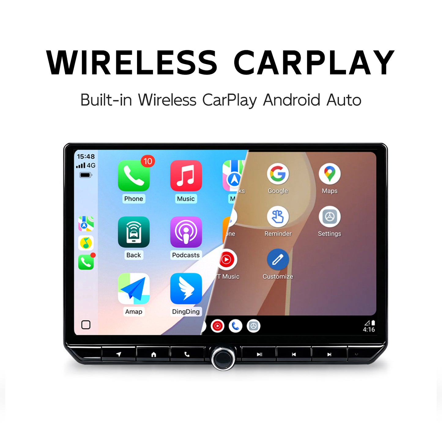 12.5 Inch Car Radio for Toyota RAV4 AX50 2019 - 2025 Wireless CarPlay DSP GPS 8Core Android 14 Car Stereo Player