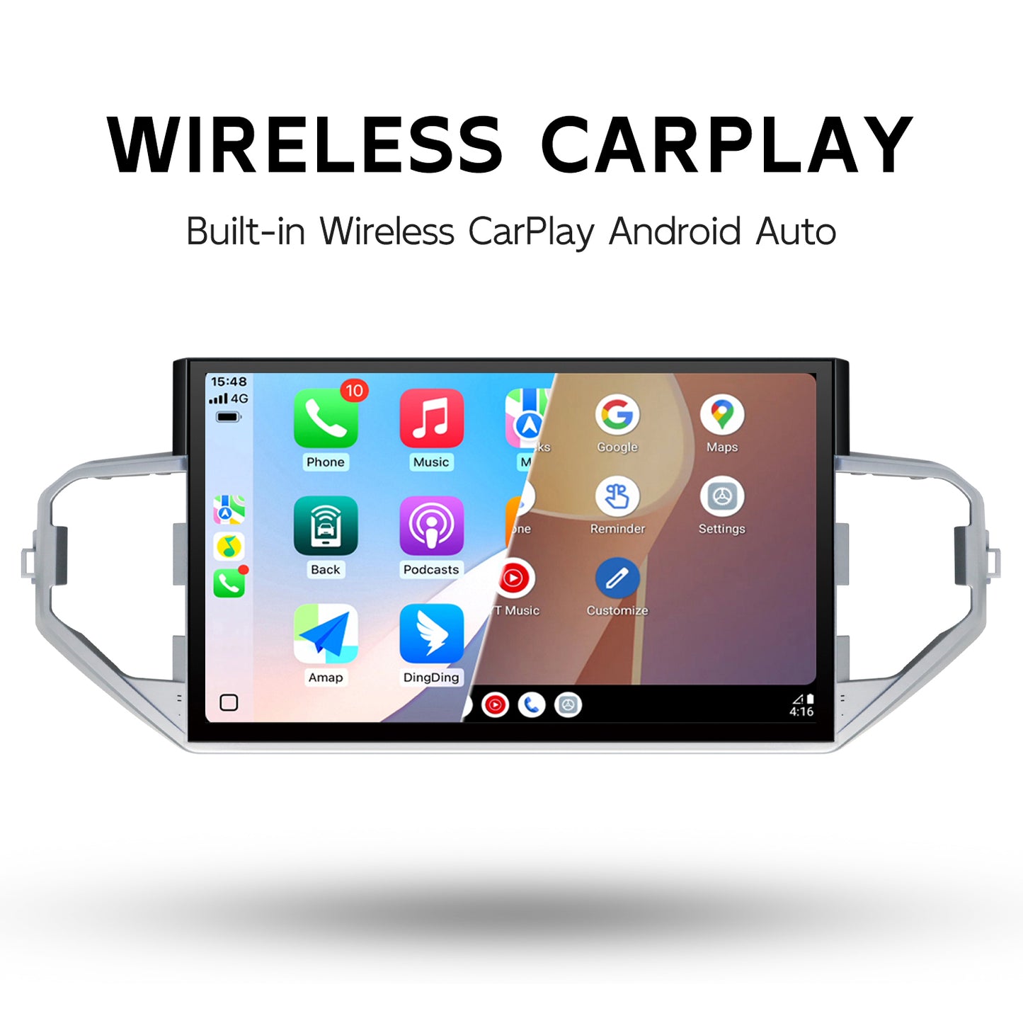 14.6" Android Car Radio for Toyota Tundra XK70 2022-2026 Wireless CarPlay Touch Screen 8Core Car Stereo Headunit