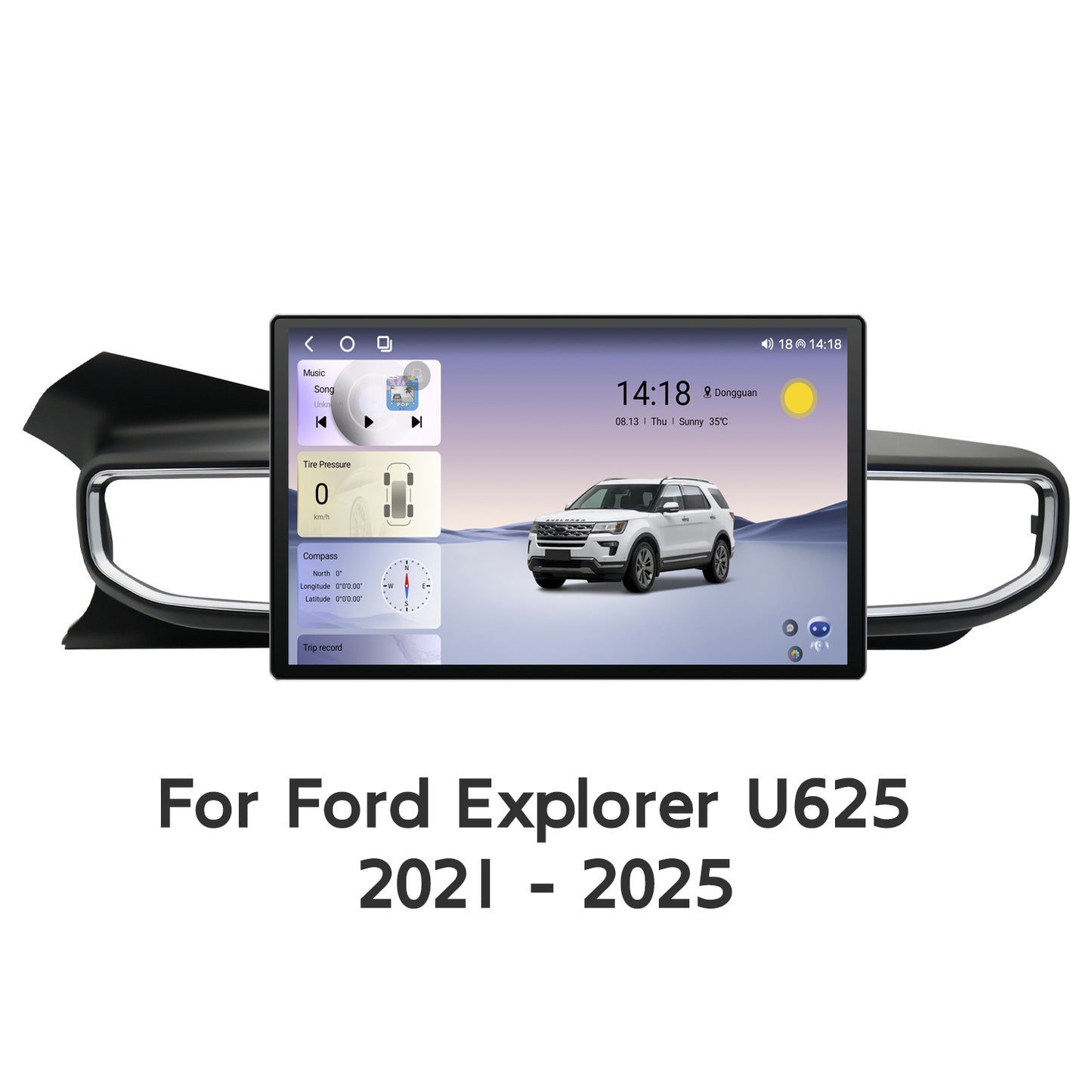 13 Inch Android Car Radio for Ford Explorer U625 2020 2021 2022 Wireless CarPlay UIS7865 Android 14 8Core Car Stereo