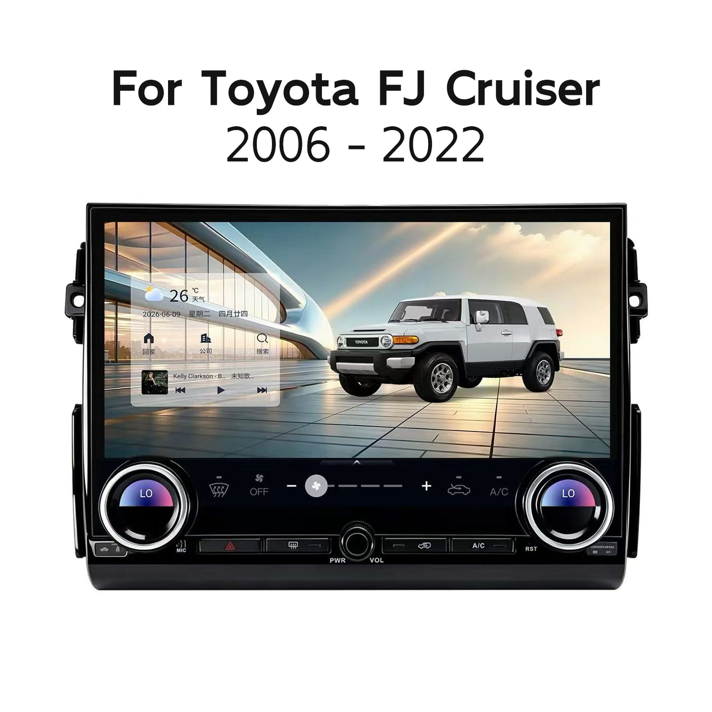 14.6 Inch Android Car Radio for Toyota FJ Cruiser 2006-2022 Wireless CarPlay UIS7865 Android 14 8Core Car Stereo