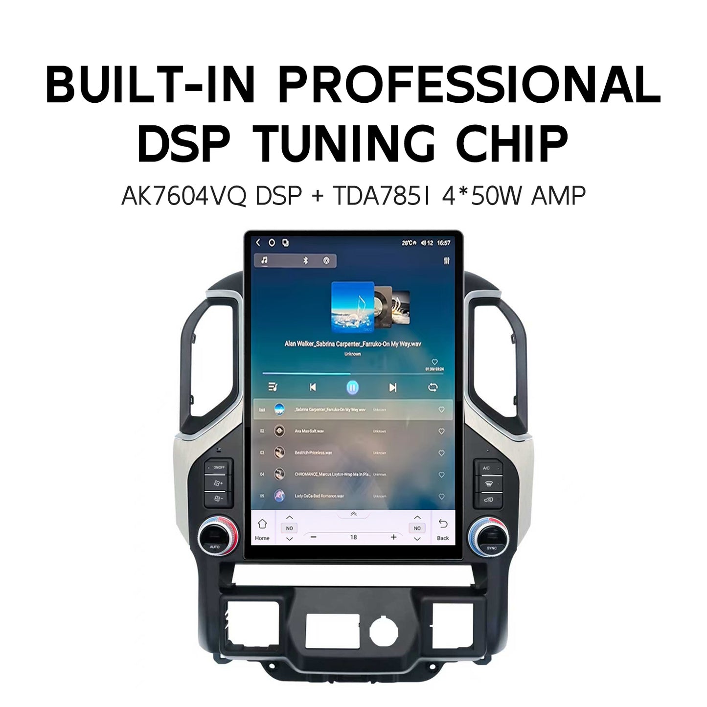 15.6 Inch Tesla Style Vertical Screen for Chevrolet Silverado GMC Sierra 2019 - 2026 Wireless CarPlay 8Core Android 14 Car Stereo