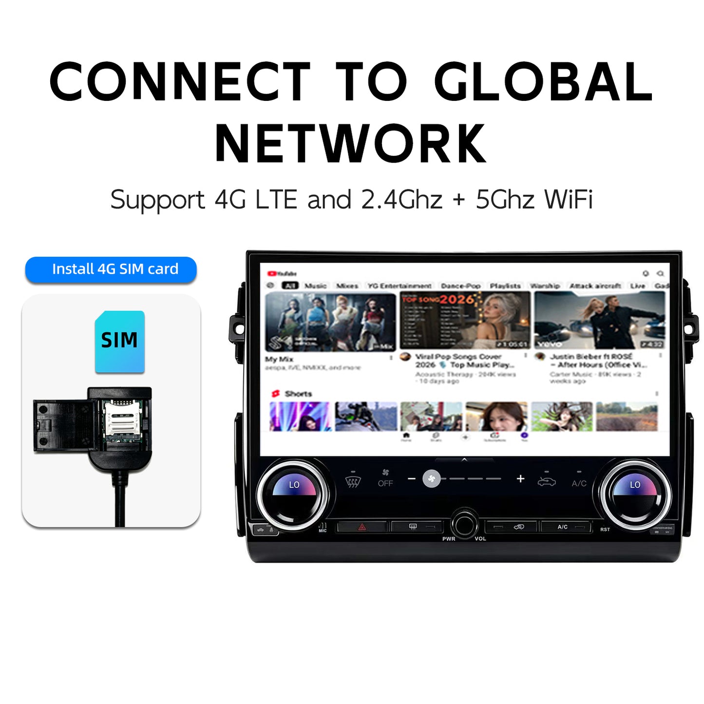 14.6 Inch Android Car Radio for Toyota FJ Cruiser 2006-2022 Wireless CarPlay UIS7865 Android 14 8Core Car Stereo