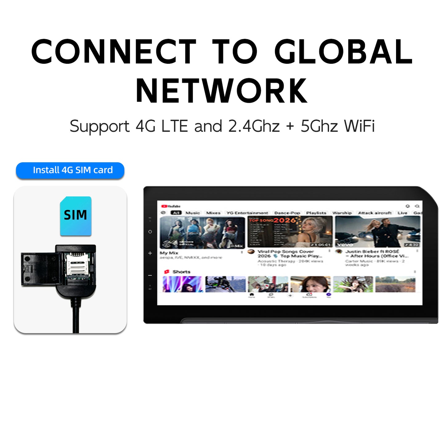 12.3" Android Car Stereo for Land Cruiser Prado LC250 2024 2025 2026 Wireless CarPlay 8Core DSP GPS Car Radio