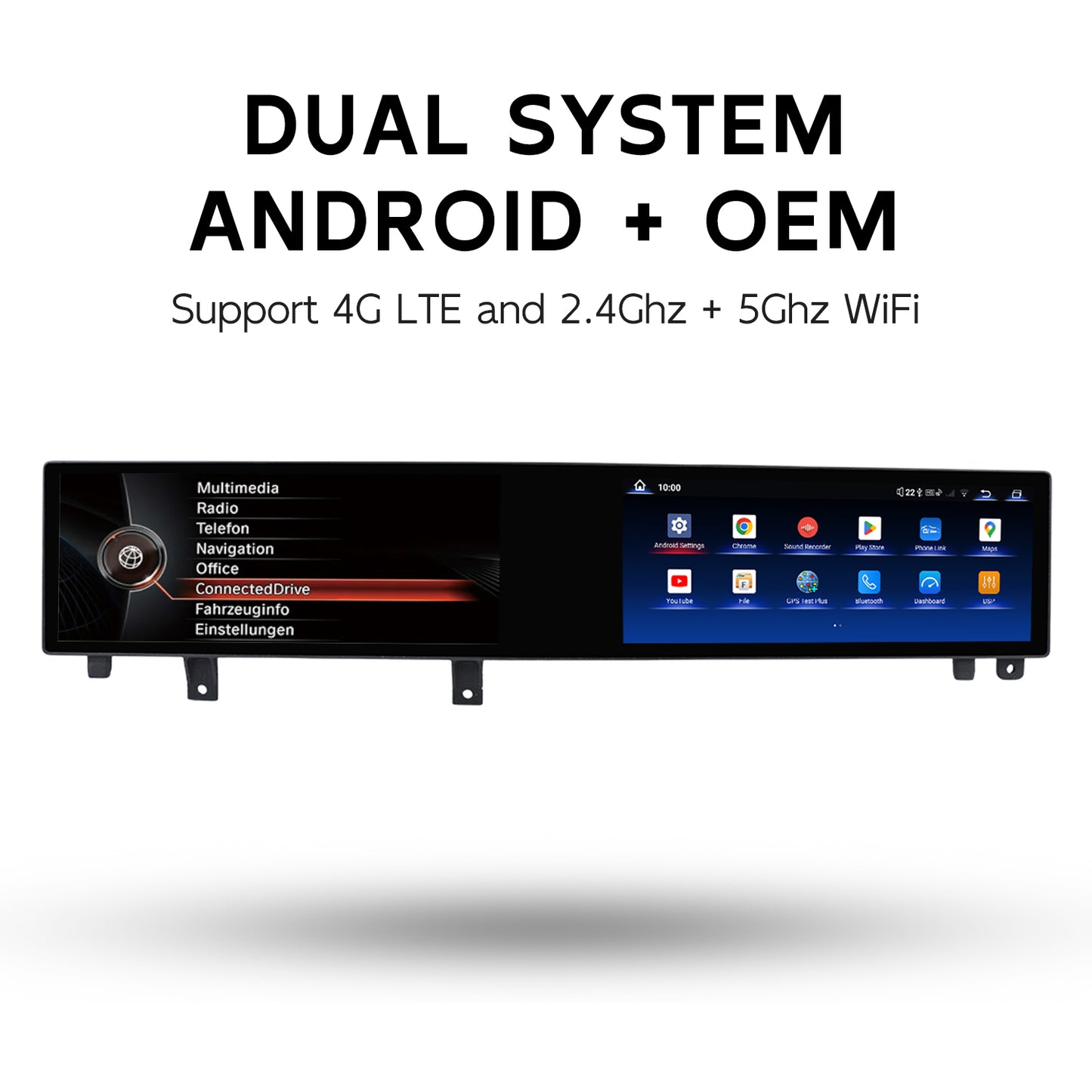 21 Inch Dual Screen 8Core Android Car Stereo Wireless CarPlay for BMW X5 F15 / X6 F16